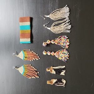 Lot of beaded jewelry